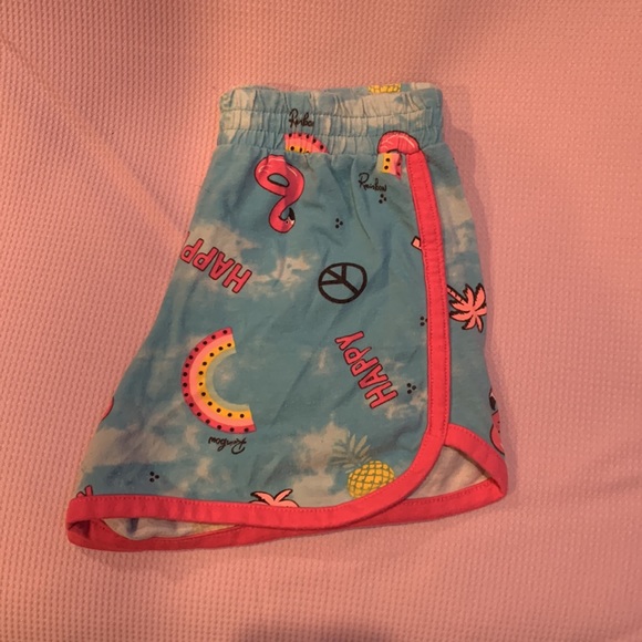 Girls shorts with adorable flamingo pattern. - Picture 3 of 3